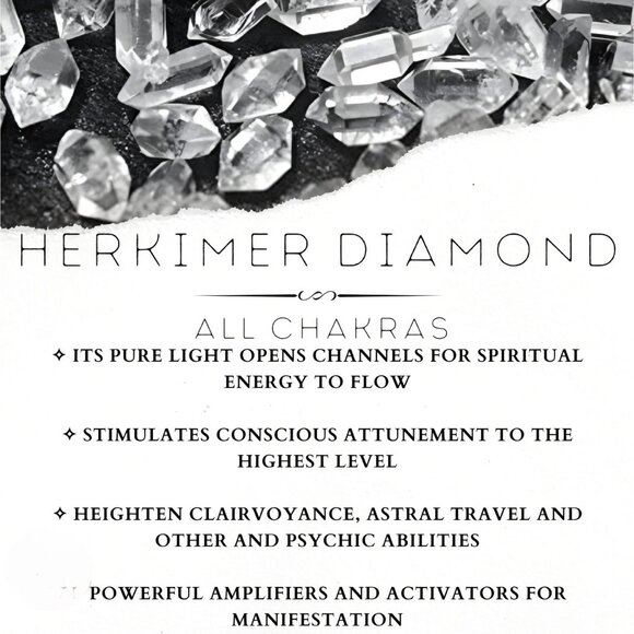 Herkimer Diamond Wire Wrap Bracelet w/ 14Kt Gold Over Copper – Adjustable – NWT - Picture 10 of 11